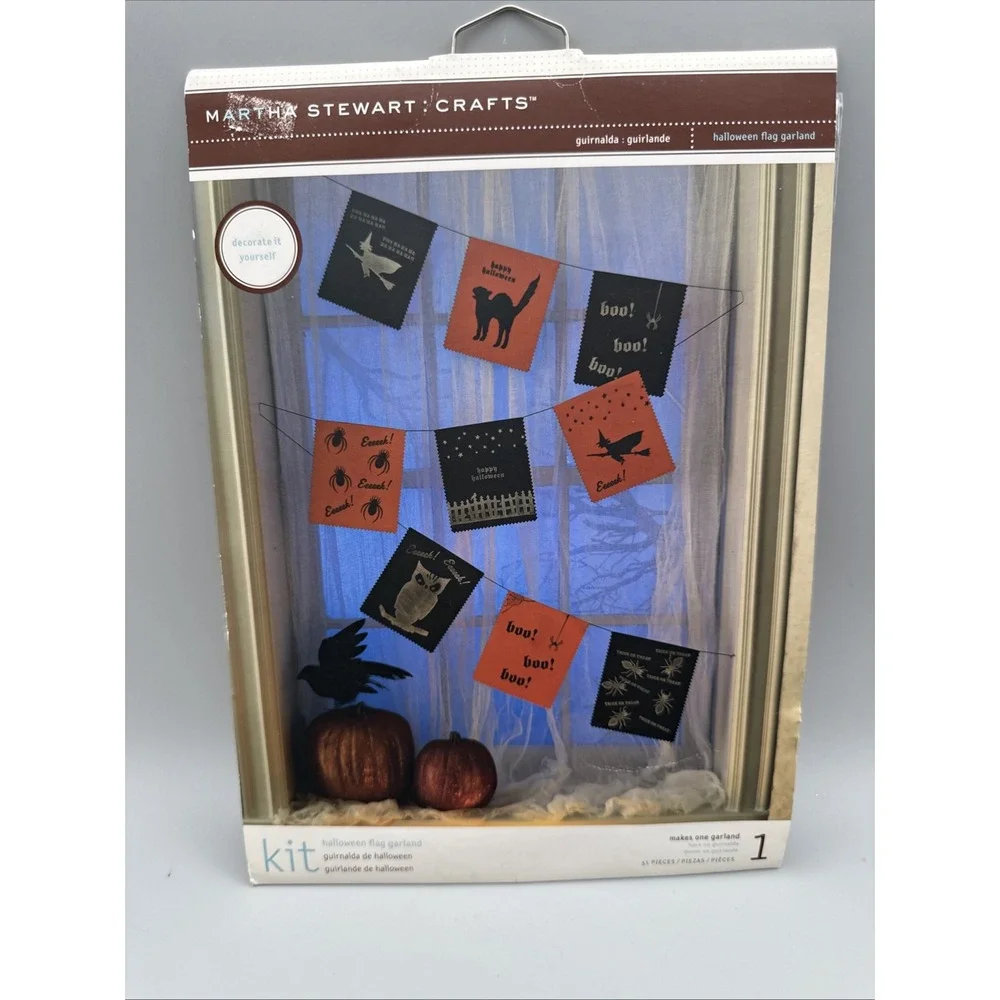 Martha‎ Stewart Crafts Halloween Felt Garland Kit Make Your Own Project Banner